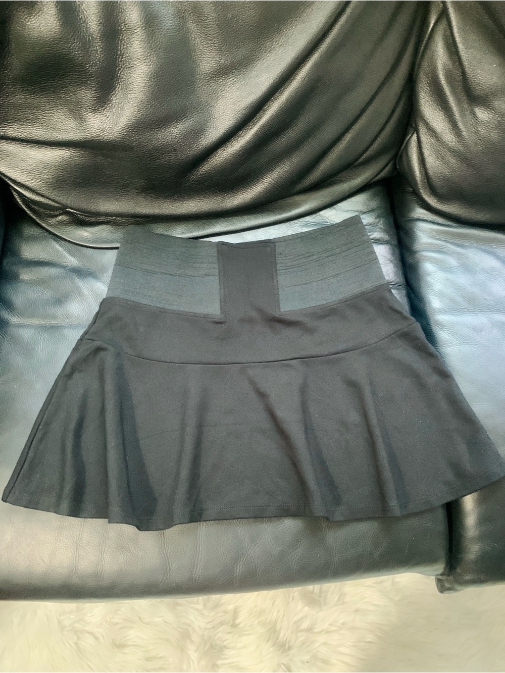 Almost Famous Black Mini Skirt with Flared Hem